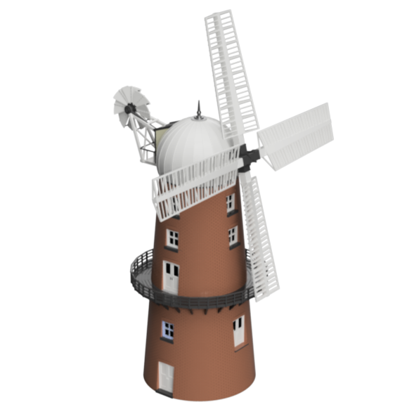 GM305A – Tower Windmill TT Scale