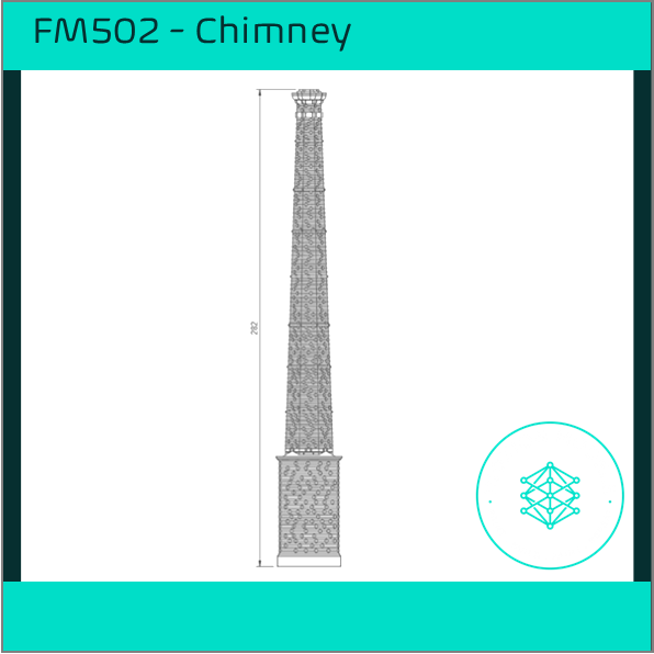 FM502 – Chimney/Smoke Stack HO Scale