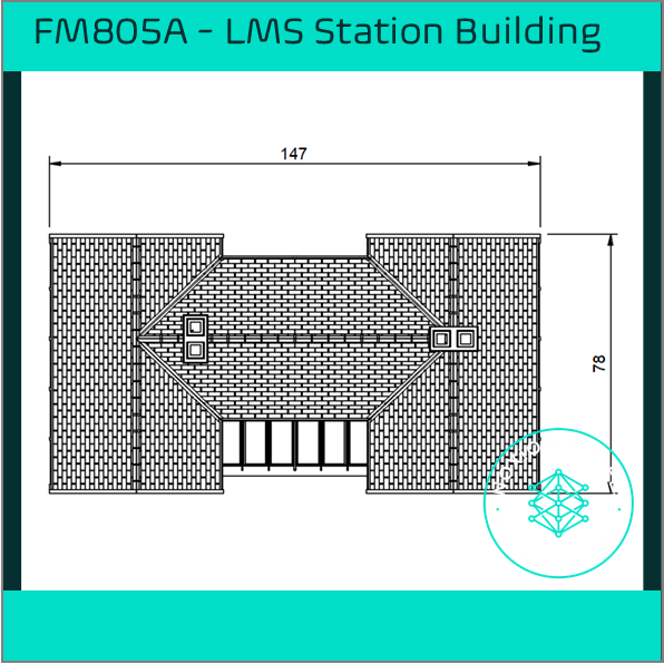 FM805A – LMS Station Building OO Scale