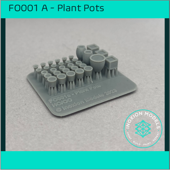 FO001A – Filled Plant Pots HO Scale