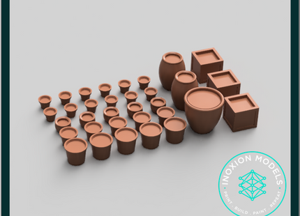 FO001A – Filled Plant Pots OO Scale