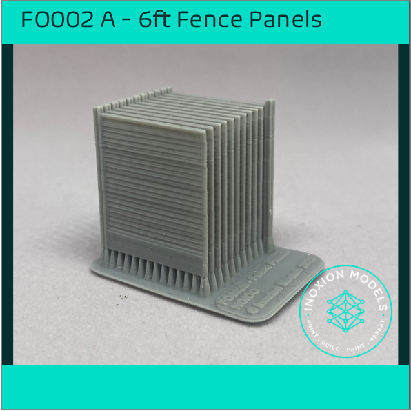 FO002A – 6ft Garden Fence OO Scale