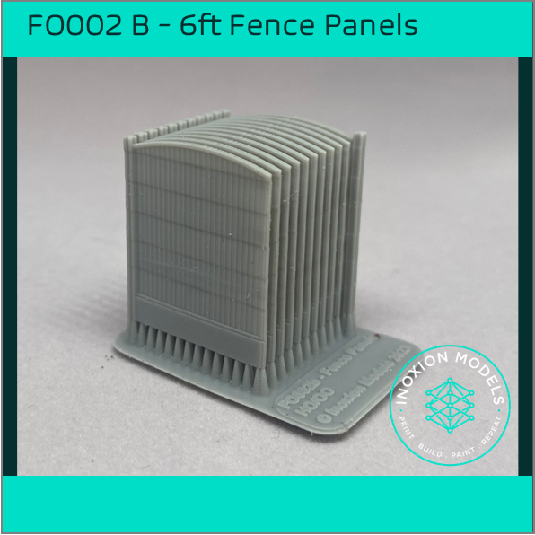 FO002 B – 6ft Garden Fence Rounded HO Scale