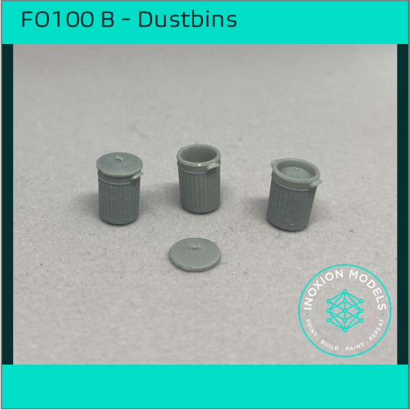 FO100B – Dustbins OO Scale