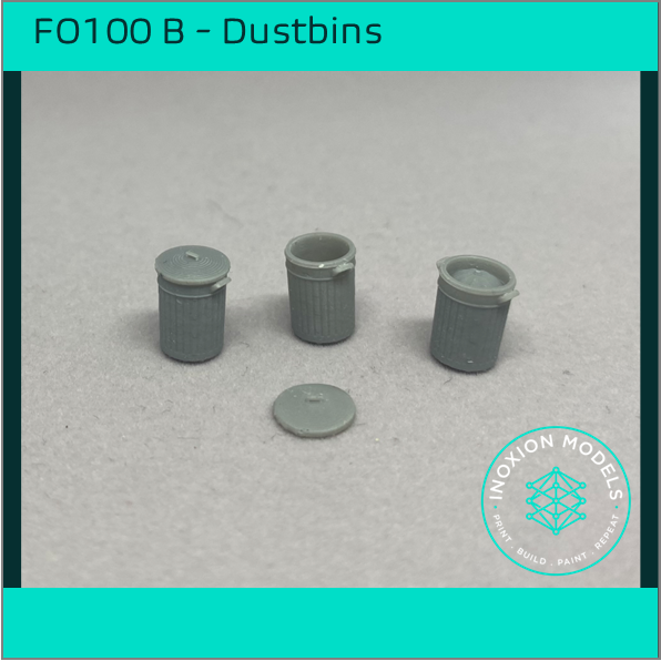 FO100B – Dustbins 1:50 Scale