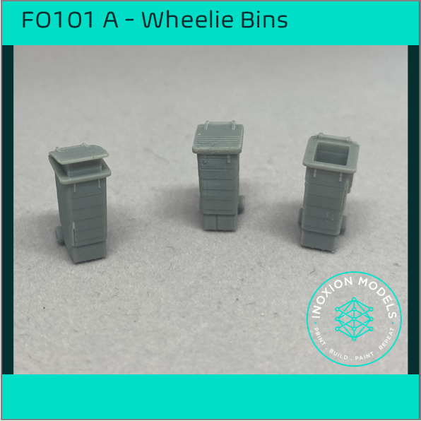 FO101A – Wheelie Bins OO Scale