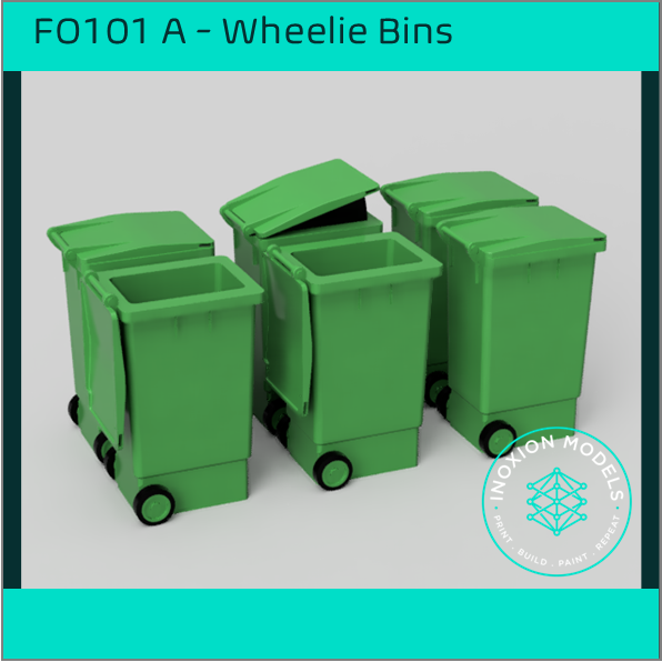 FO101A – Wheelie Bins OO Scale