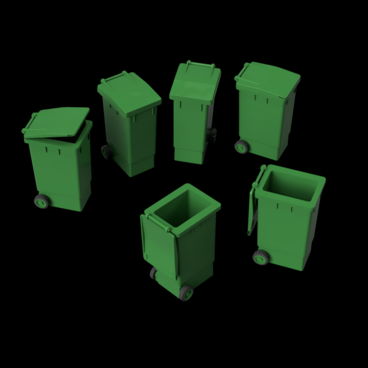 FO101A – Wheelie Bins OO Scale