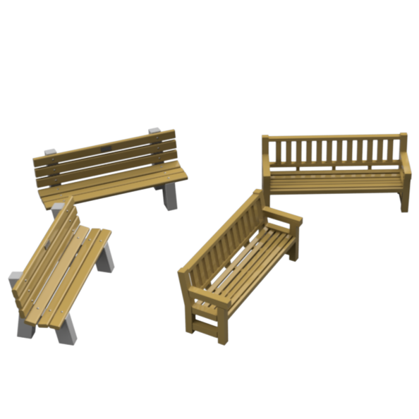 FO103A – Park Benches OO/HO Scale