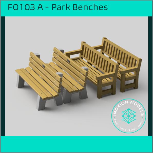 FO103A – Park Benches OO/HO Scale