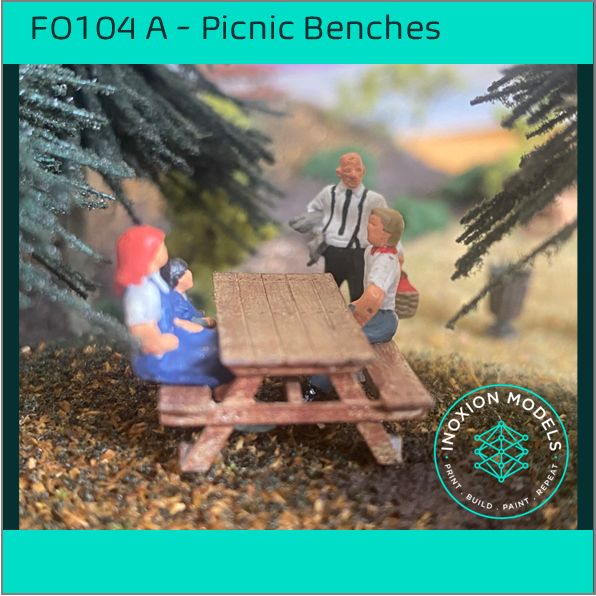 FO104A – Picnic Benches OO/HO Scale