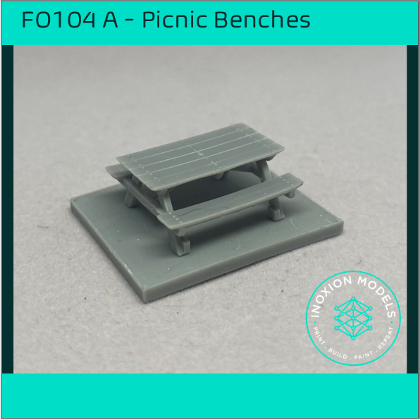 FO104A – Picnic Benches OO/HO Scale