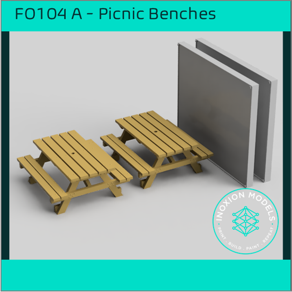 FO104A – Picnic Benches OO/HO Scale