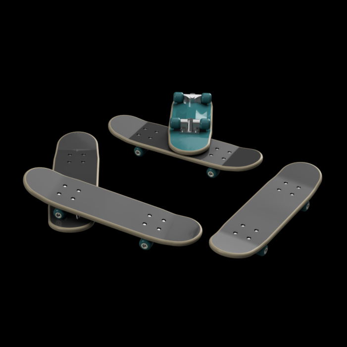 FO113C – Skateboards OO/HO Scale