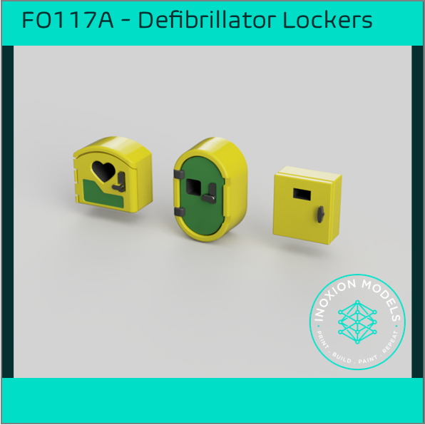 FO117B – Defibrillator Lockers OO/HO Scale