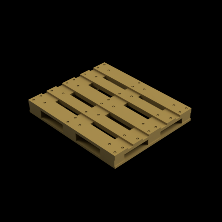 GO200B – Industrial Pallets 3mm - 1:100 Scale