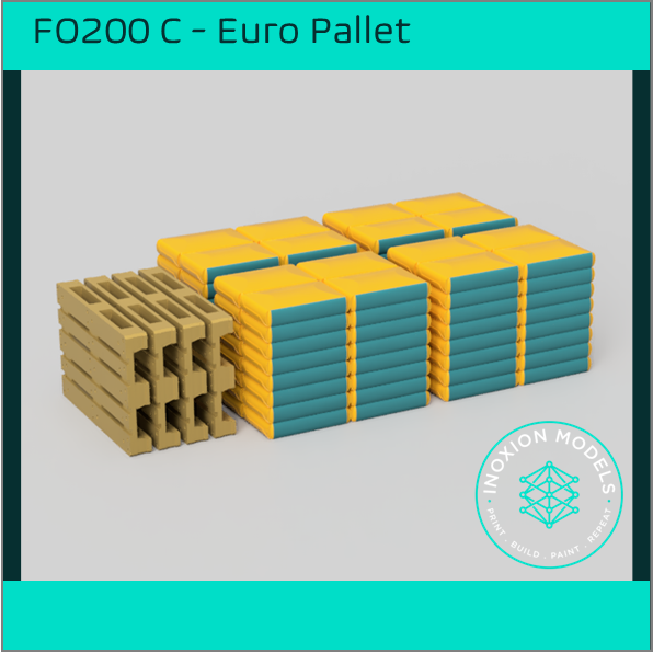 FO200C – Euro Pallets OO/HO Scale