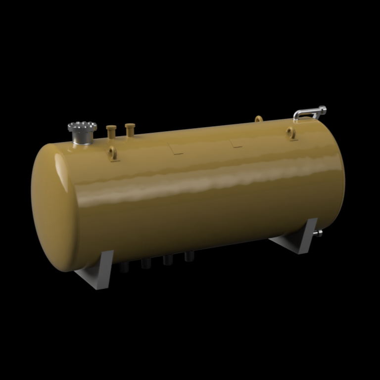 GO201A – 25m3 Gas Tank 3mm - 1:100 Scale