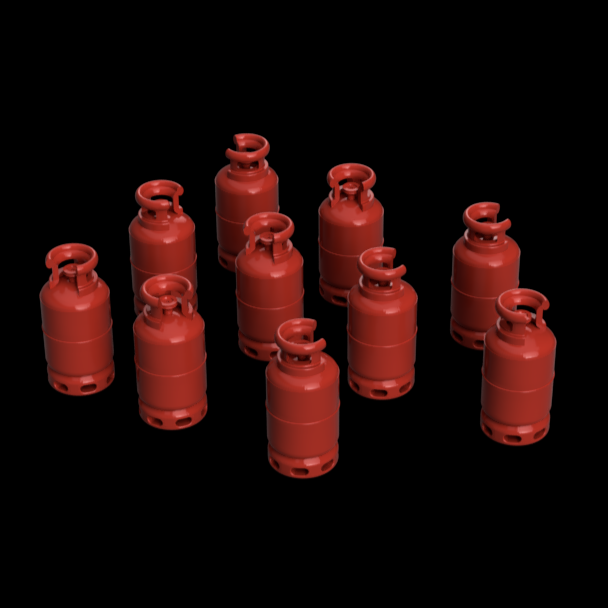 FO205D – Gas Bottles OO/HO Scale