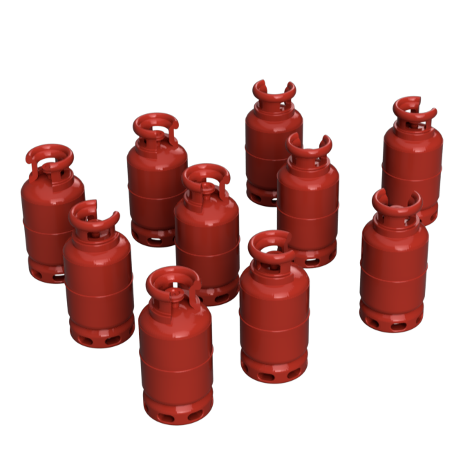 FO205D – Gas Bottles OO/HO Scale