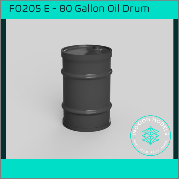 FO205E – 80 Gallon Oil Drum OO/HO Scale