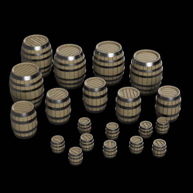 FO207A – Barrels HO Scale