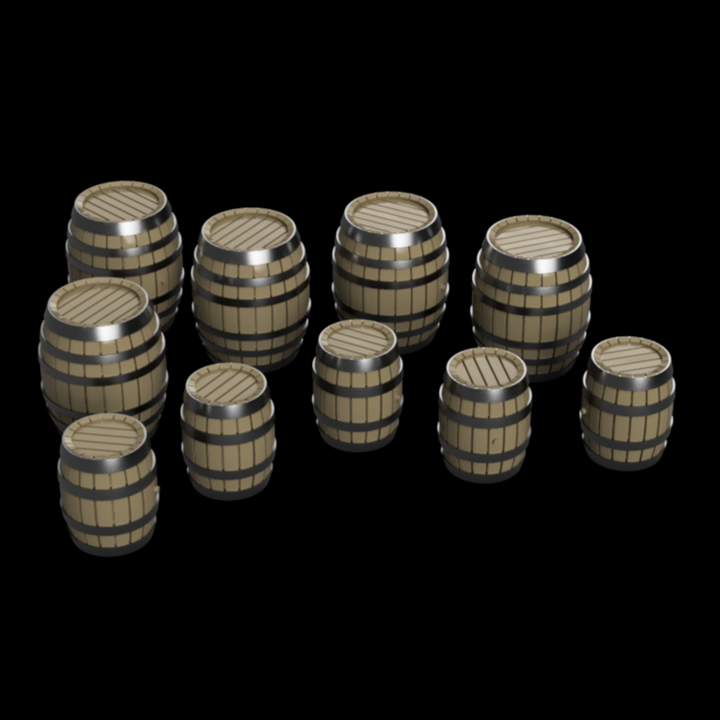 GO207A – Barrels 3mm - 1:100 Scale