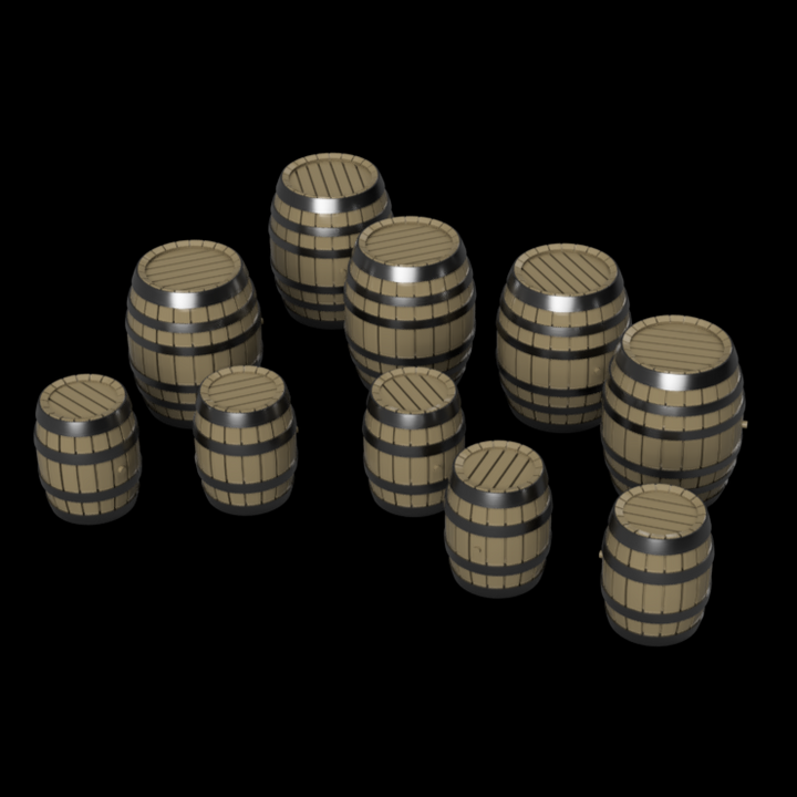 GO207A – Barrels 3mm - 1:100 Scale