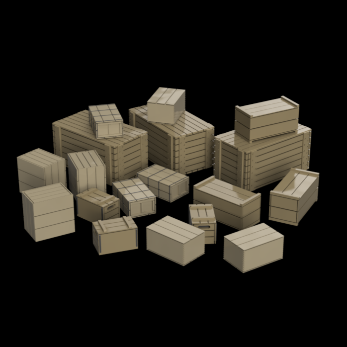 FO208A – Crates OO Scale