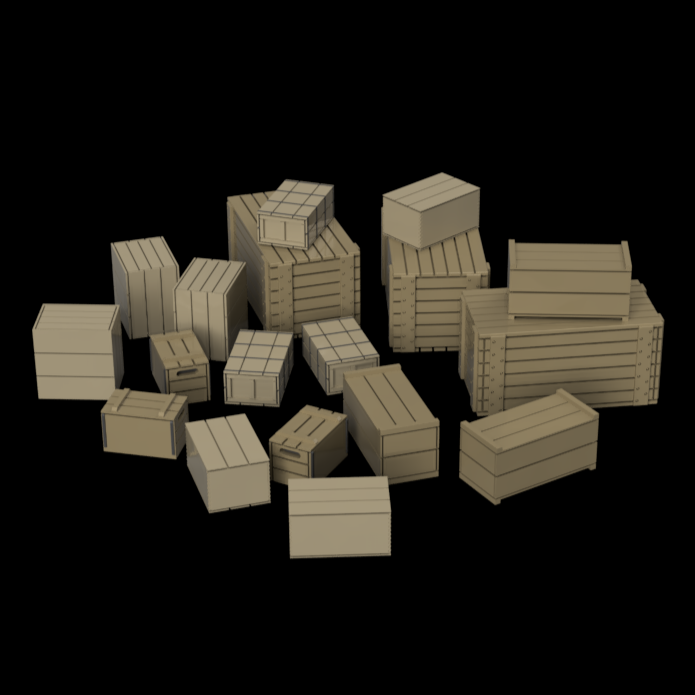 FO208A – Crates OO Scale