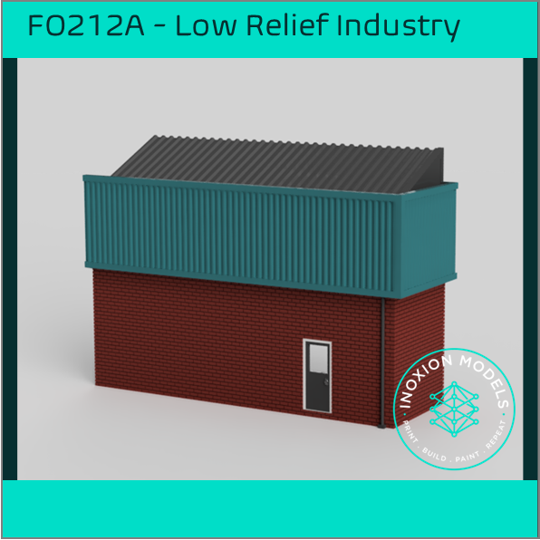FO212A – Low Relief Industrial Building OO/HO Scale