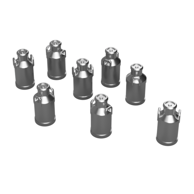 GO301C – Medium Milk Churns 3mm - 1:100 Scale