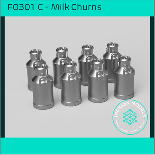 FO301C – Medium Milk Churns OO/HO Scale
