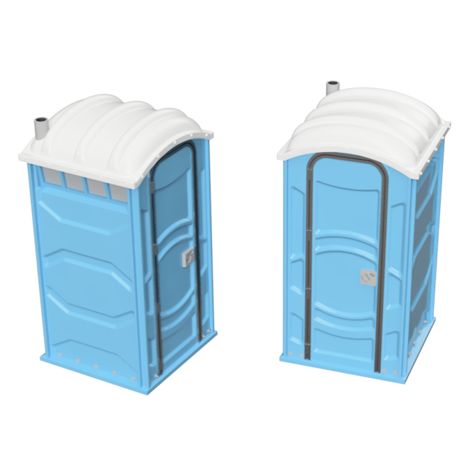 GO402B – Portable Toilets 3mm - 1:100 Scale