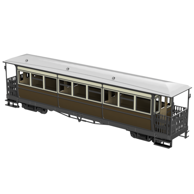 FP702B – WLLR Pickering Saloon Coach OO9 Gauge