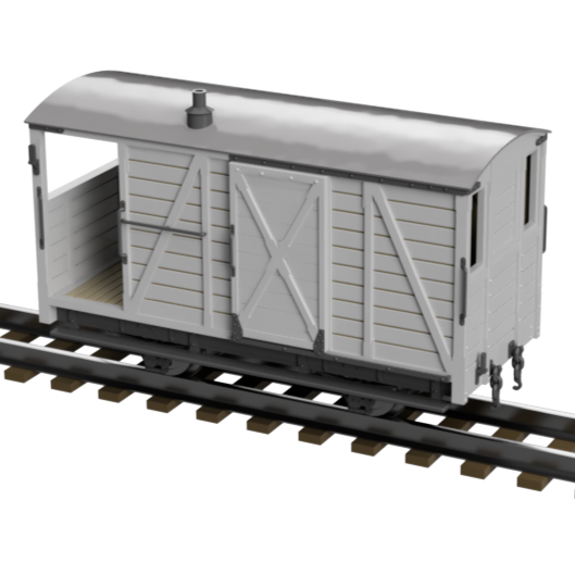 FP756C – WLLR Brake Van OO9 Gauge