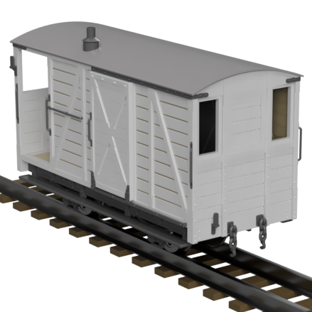 FP756C – WLLR Brake Van OO9 Gauge