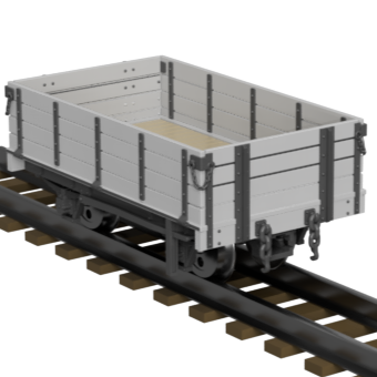 FP756E – WLLR Open Wagon Rebuilt OO9 Gauge