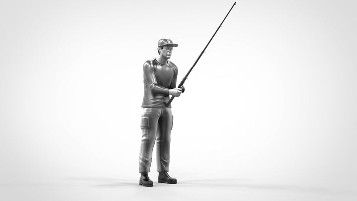 Male Fishing And Casting Figure