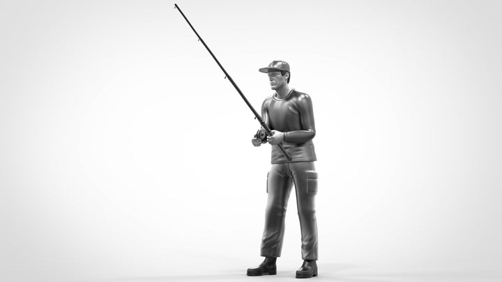 Male Fishing And Casting Figure