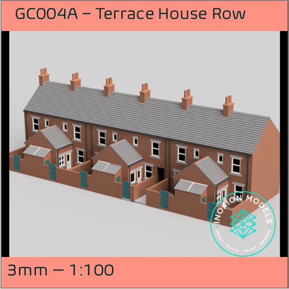 GC004A – 6x Terrace House Pack 3mm - 1:100 Scale