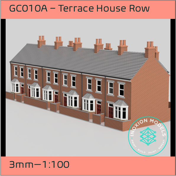 GC010A – 6x Terrace House Pack 3mm - 1:100 Scale