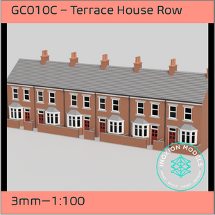GC010C – 6x Low Relief Terrace House Pack 3mm - 1:100 Scale