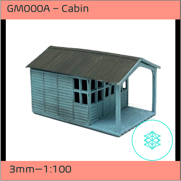 GM000A – Cabin/Garden Shed 3mm - 1:100 Scale