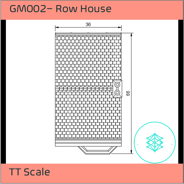 GM002  – Terraced House TT Scale