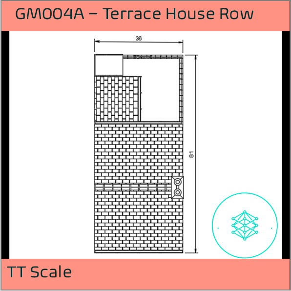 GM004A – Terrace Terrace House TT Scale