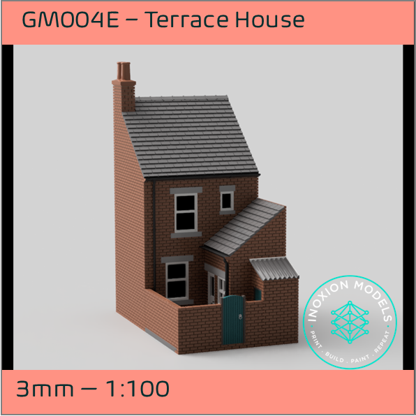 GM004E – Low Relief Terrace House 3mm - 1:100 Scale