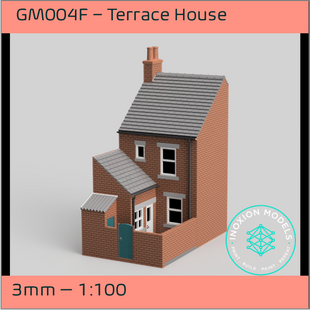 GM004F – Low Relief Terrace House 3mm - 1:100 Scale