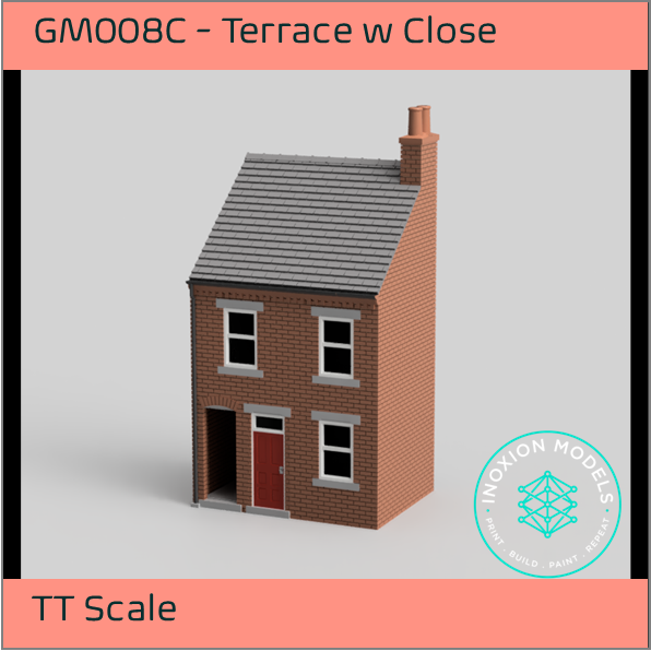 GM008C – Low Relief Terrace House w Close TT Scale