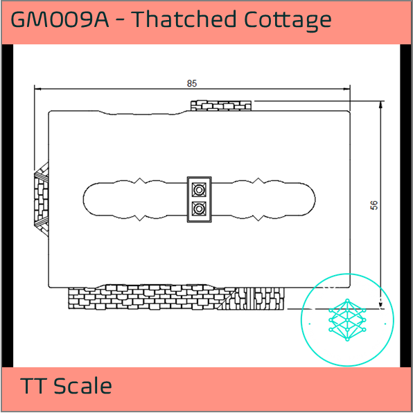 GM009A – Thatched Cottage TT Scale